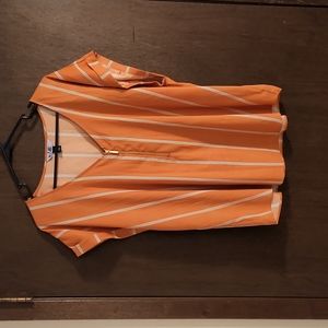 Striped Zippered Detail Shirt